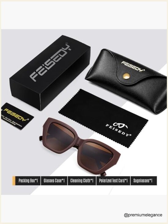 Cat Eye Polarized Sunglasses UV400 Protection Trendy Retro Design